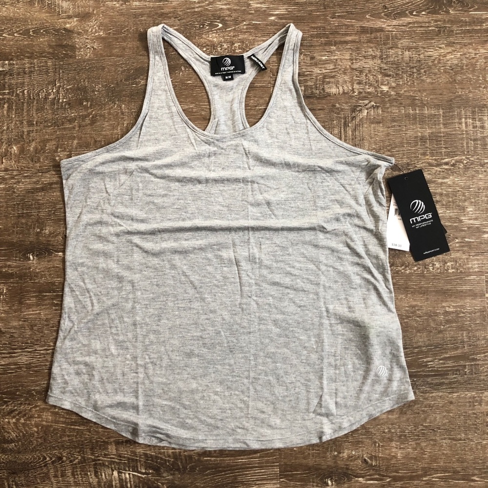 BNWT MPG Hero Knit Tank Grey